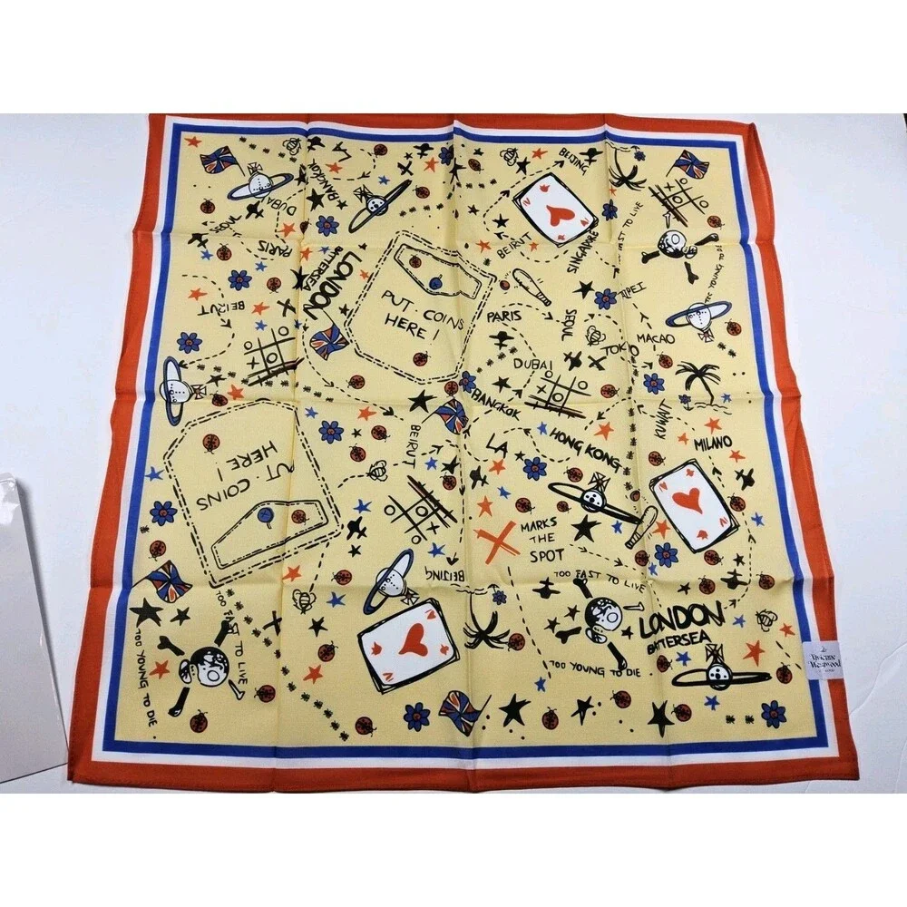 Vivienne Westwood Handkerchief Neckerchief Bandana Scarf Pocket Square Japan
